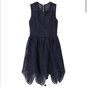 Bardot junior navy blue spiral lace dress​​​​​​​